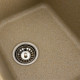 Гранітна мийка для кухні Platinum 7950 Equatoria глянець Бежевий