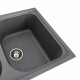 Гранітна мийка для кухні Platinum 7950 Equatoria глянець Сірий мусон