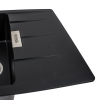 Гранитная мойка для кухни Platinum 7850 ROMA матовая (черная)