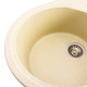 Гранітна мийка для кухні Platinum 5847 ONYX матова (пісок)