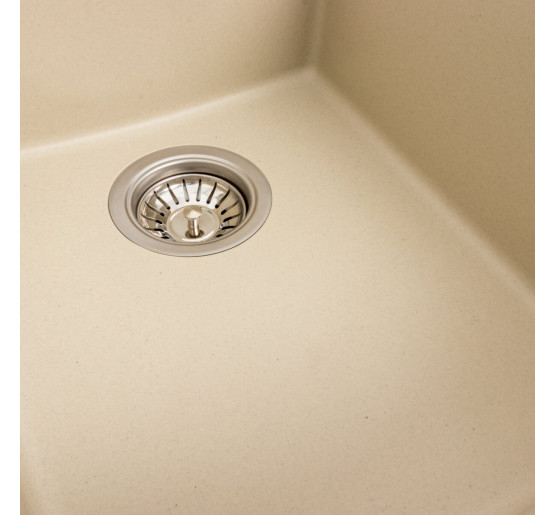 Гранітна мийка для кухні Platinum 4150 SOKIL матова (айворі)