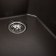 Гранітна мийка для кухні Platinum 7850 HARMONY матова Темна скеля