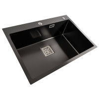 Кухонна мийка Platinum Handmade HSB 70*50 чорна