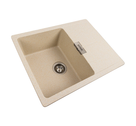 Гранітна мийка для кухні Platinum 6250 ZIRKONE матовий пісок