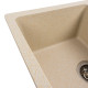 Гранітна мийка для кухні Platinum 6250 ZIRKONE матовий пісок