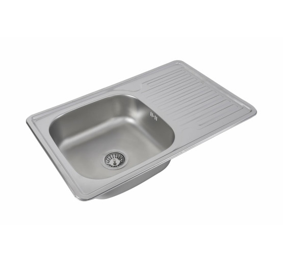 Кухонна мийка з нержавіючої сталі Platinum САТИН 7850 (0,8/180 мм)