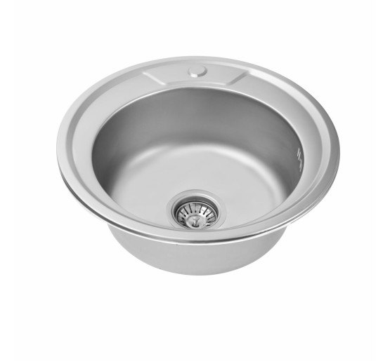 Кухонна мийка з нержавіючої сталі Platinum САТИН 490 (0,6/170 мм)