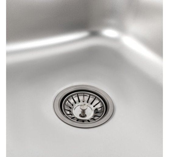Кухонна мийка з нержавіючої сталі закруглена Platinum САТИН 7848 (0,8/180 мм)