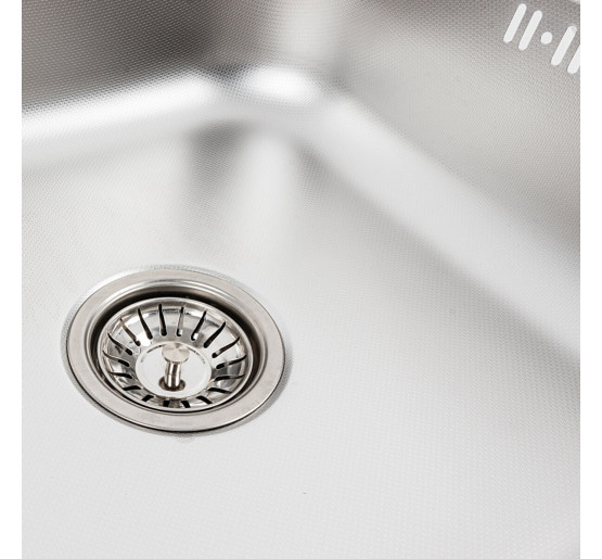 Кухонная мойка из нержавеющей стали Platinum 8060 L ДЕКОР (0,7/160 мм)