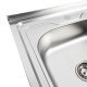 Кухонная мойка из нержавеющей стали Platinum 8060 L ДЕКОР (0,7/160 мм)