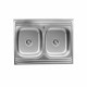 Кухонная мойка из нержавеющей стали Platinum САТИН 8060D (0,7/180 мм)