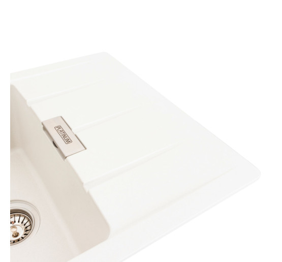 Гранітна мийка для кухні Platinum 7850 ROMA матова (білосніжна)
