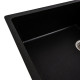 Гранитная мойка для кухни Platinum 7850 ROMA матовая (черная Gold)