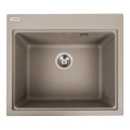 Гранітна мийка для кухні Platinum 5852 VESTA матовий Титан