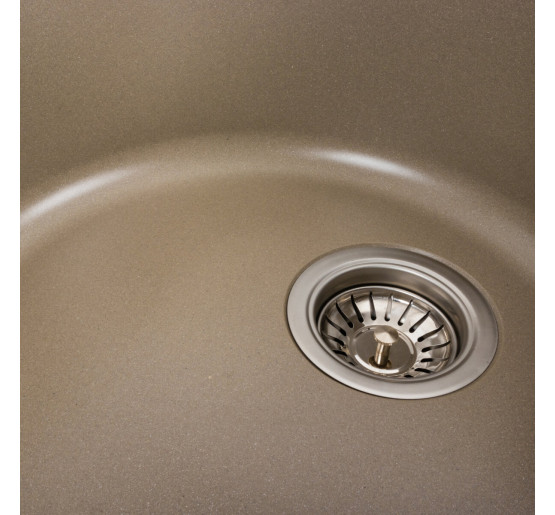 Гранитная мойка для кухни Platinum 7750 LIRA матовый Титан
