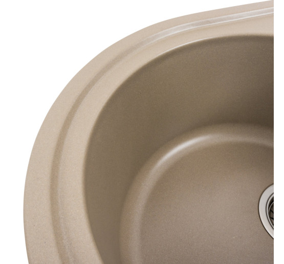 Гранітна мийка для кухні Platinum 7750 LIRA матовий Титан
