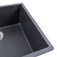 Гранітна мийка для кухні Platinum 5444 OASIS матовий Моріон