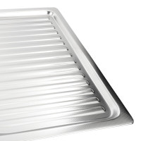 Кухонная мойка из нержавеющей стали прямоугольная Platinum ДЕКОР 7848 (0,8/180 мм)