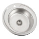 Кухонна мийка з нержавіючої сталі Platinum ДЕКОР 490 (0,6/170 мм)