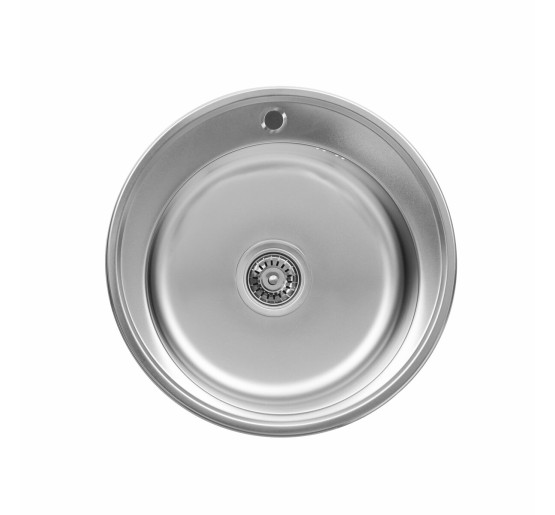 Кухонна мийка з нержавіючої сталі Platinum САТИН 510 (0,6/170 мм)
