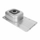 Кухонна мийка з нержавіючої сталі Platinum САТИН 7642 (0,8/180 мм)