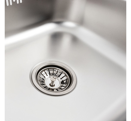 Кухонна мийка з нержавіючої сталі Platinum САТИН 5060 (0,7/160 мм)