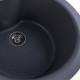 Гранітна мийка для кухні Platinum 480 TURAS матова Сірий мусон