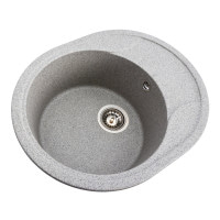 Гранітна мийка для кухні Platinum 5847 ONYX матова (сіра)