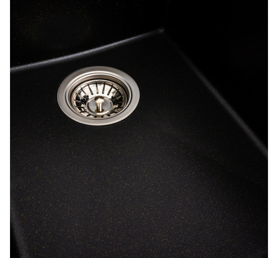 Гранітна мийка для кухні Platinum 4150 SOKIL матова Чорна GOLD