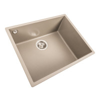 Гранітна мийка для кухні Platinum 5444 OASIS матовий Титан
