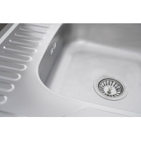 Кухонная мойка из нержавеющей стали Platinum САТИН 6060 R (0,7/160 мм)