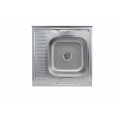 Кухонна мийка з нержавіючої сталі Platinum САТИН 6060 R (0,7/160 мм)