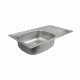 Кухонна мийка з нержавіючої сталі Platinum САТИН 7645 (0,8/180 мм)
