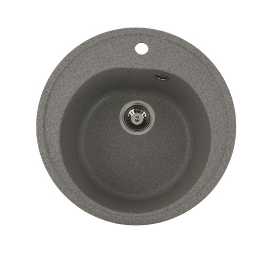Гранітна мийка для кухні Platinum 510 LUNA матова Сіра