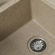 Гранітна мийка для кухні Platinum 7850 HARMONY матова Карамель