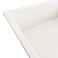 Гранітна мийка для кухні Platinum 8650 DIAMOND матова (білосніжна)