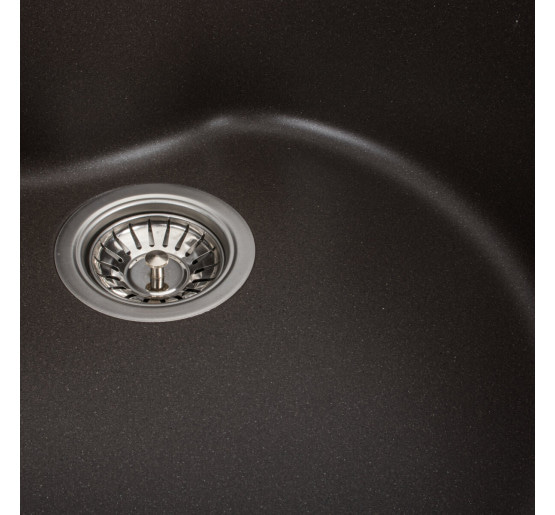 Гранітна мийка для кухні Platinum 480 TURAS матова Темна скеля
