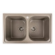 Гранітна мийка для кухні Platinum 7950 Equatoria матовий Титан
