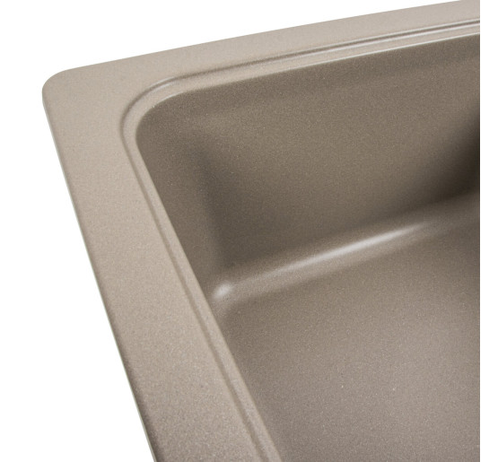 Гранітна мийка для кухні Platinum 7850 VERONA матовий Титан