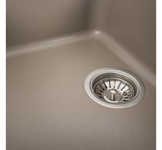Гранітна мийка для кухні Platinum 7850 VERONA матовий Титан