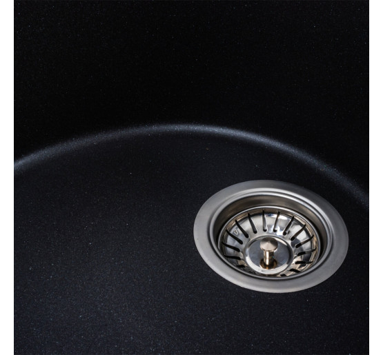 Гранітна мийка для кухні Platinum 5847 ONYX матовий Моріон
