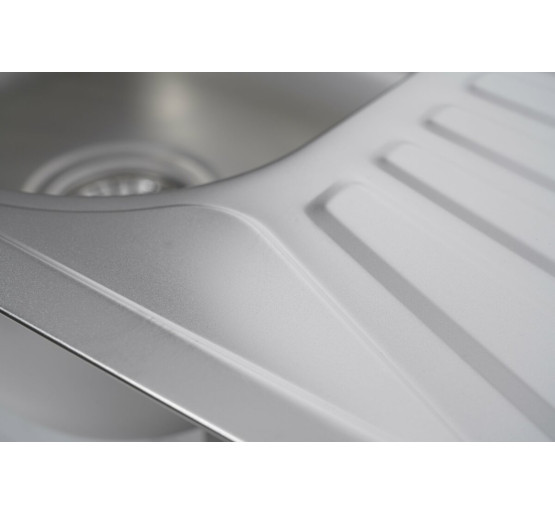 Кухонная мойка из нержавеющей стали прямоугольная Platinum САТИН 7848 (0,8/180 мм)