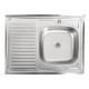 Кухонна мийка з нержавіючої сталі Platinum САТИН 8060 R (0,5/160 мм)