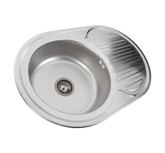 Кухонна мийка з нержавіючої сталі Platinum 7750 САТИН (0,8/180 мм)