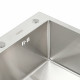 Кухонная мойка Platinum Handmade 580х430х220 (толщина 3,0/1,5 мм корзина и дозатор в комплекте)