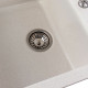 Гранітна мийка для кухні Platinum 7850 TROYA матова Біла в крапку