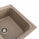 Гранітна мийка для кухні Platinum 7950 Equatoria глянець Карамель