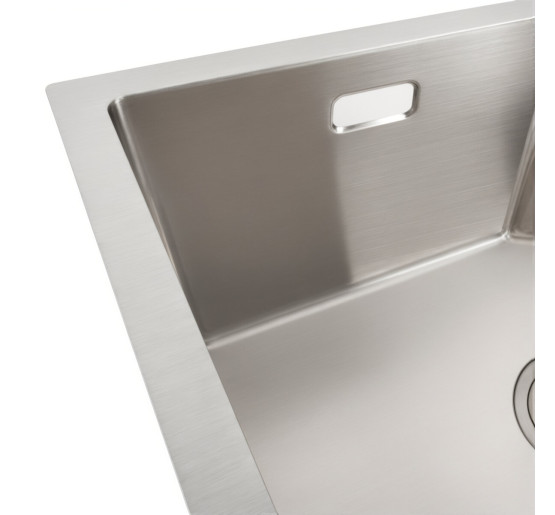 Кухонная мойка Platinum Handmade 580х430х220 (с креплением + полная комплектация)