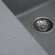 Гранитная мойка для кухни Platinum 9950 PANDORA матовая Серый металлик