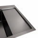 Мойка PVD Platinum Handmade 650x500x230 L черная (квадратный сифон 3,0/1,0)